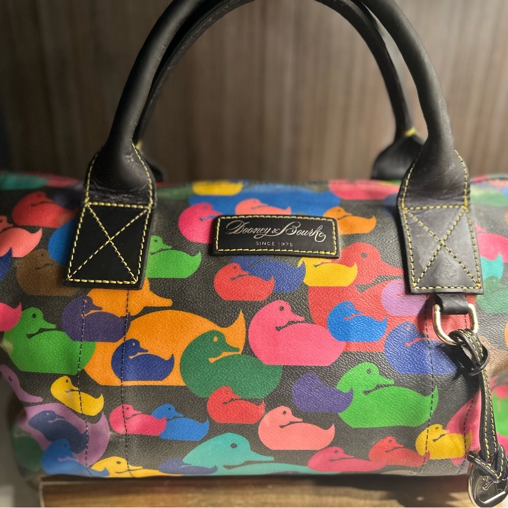 Dooney & Bourke Multicolor Duck Print Bag
